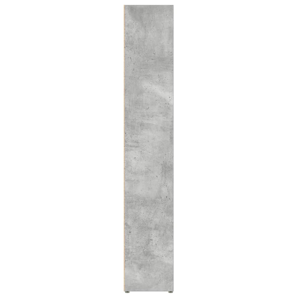vidaXL Dulapuri CD-uri, 2 buc., gri beton, 21 x 16 x 93,5 cm, PAL