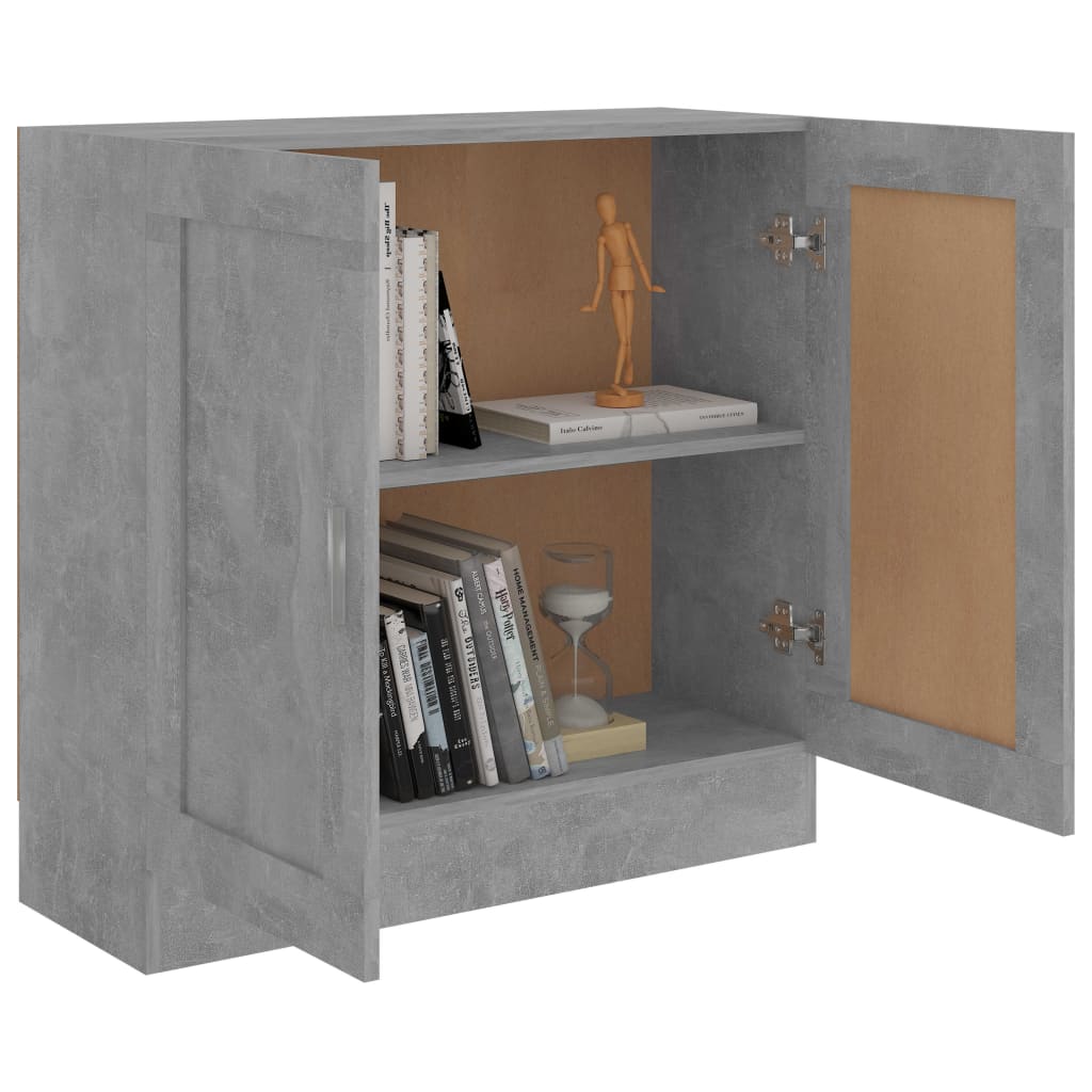 vidaXL Bibliotecă, gri beton, 82,5x30,5x80 cm, lemn prelucrat vidaXL Bibliotecă, gri beton, 82,5x30,5x80 cm, lemn prelucrat