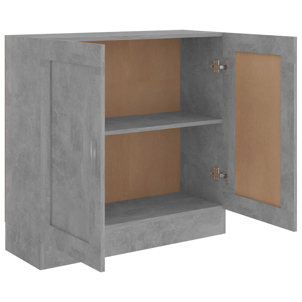 vidaXL Bibliotecă, gri beton, 82,5x30,5x80 cm, lemn prelucrat vidaXL Bibliotecă, gri beton, 82,5x30,5x80 cm, lemn prelucrat
