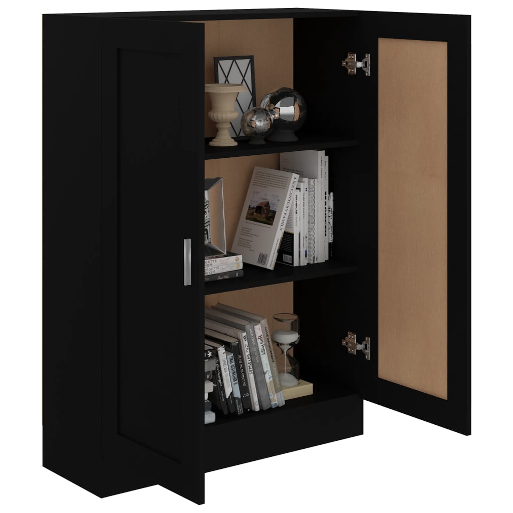 vidaXL Bibliotecă, negru, 82,5 x 30,5 x 115 cm, lemn prelucrat vidaXL Bibliotecă, negru, 82,5 x 30,5 x 115 cm, lemn prelucrat