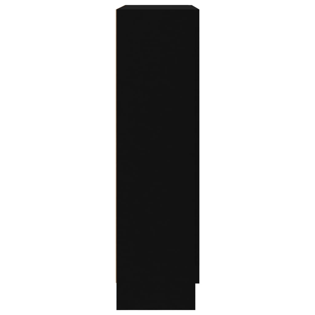vidaXL Bibliotecă, negru, 82,5 x 30,5 x 115 cm, lemn prelucrat vidaXL Bibliotecă, negru, 82,5 x 30,5 x 115 cm, lemn prelucrat