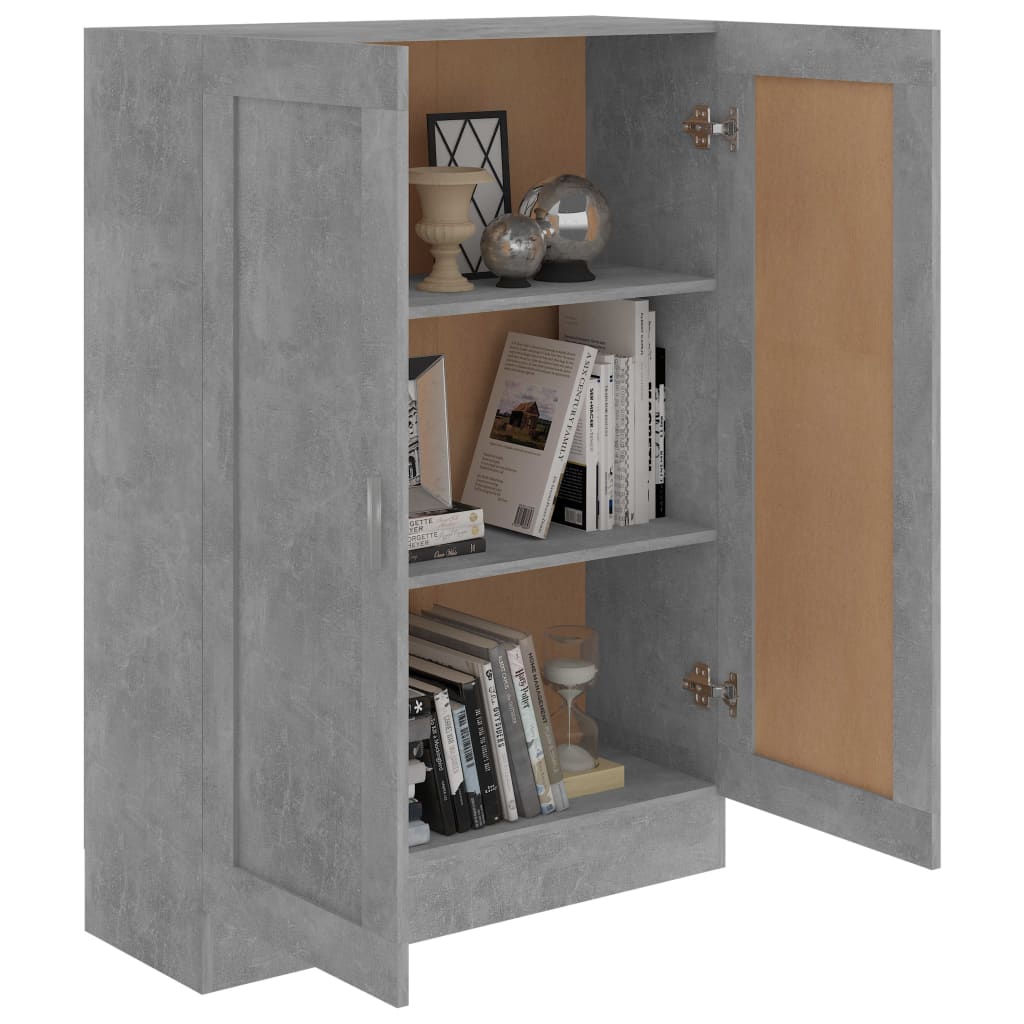 vidaXL Bibliotecă, gri beton, 82,5 x 30,5 x 115 cm, lemn prelucrat vidaXL Bibliotecă, gri beton, 82,5 x 30,5 x 115 cm, lemn prelucrat