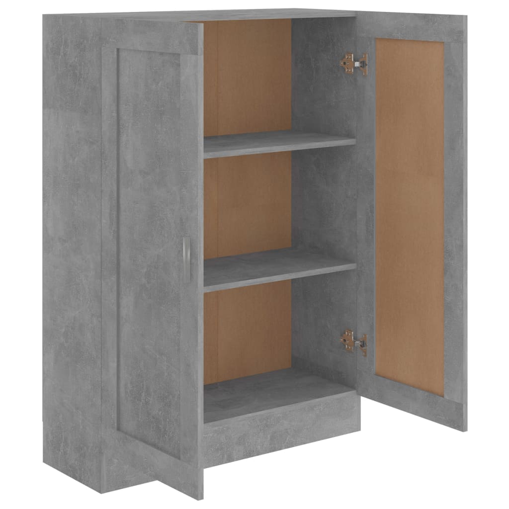vidaXL Bibliotecă, gri beton, 82,5 x 30,5 x 115 cm, lemn prelucrat vidaXL Bibliotecă, gri beton, 82,5 x 30,5 x 115 cm, lemn prelucrat