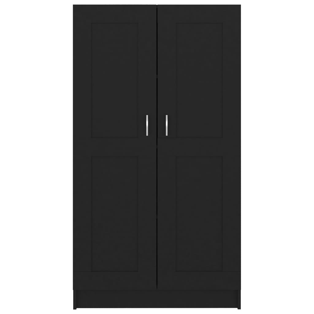vidaXL Bibliotecă, negru, 82,5x30,5x150 cm, lemn prelucrat vidaXL Bibliotecă, negru, 82,5x30,5x150 cm, lemn prelucrat