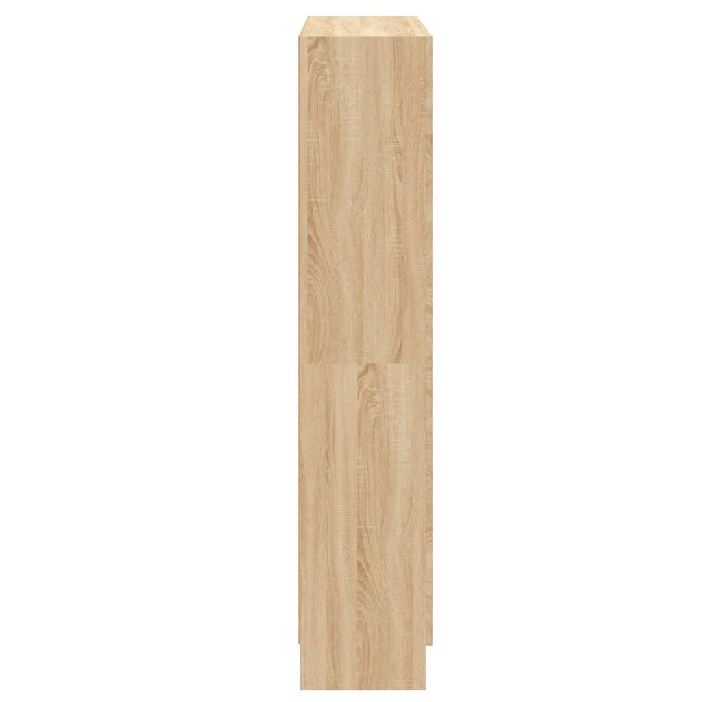 vidaXL Bibliotecă, stejar Sonoma, 82,5x30,5x150 cm, lemn prelucrat vidaXL Bibliotecă, stejar Sonoma, 82,5x30,5x150 cm, lemn prelucrat