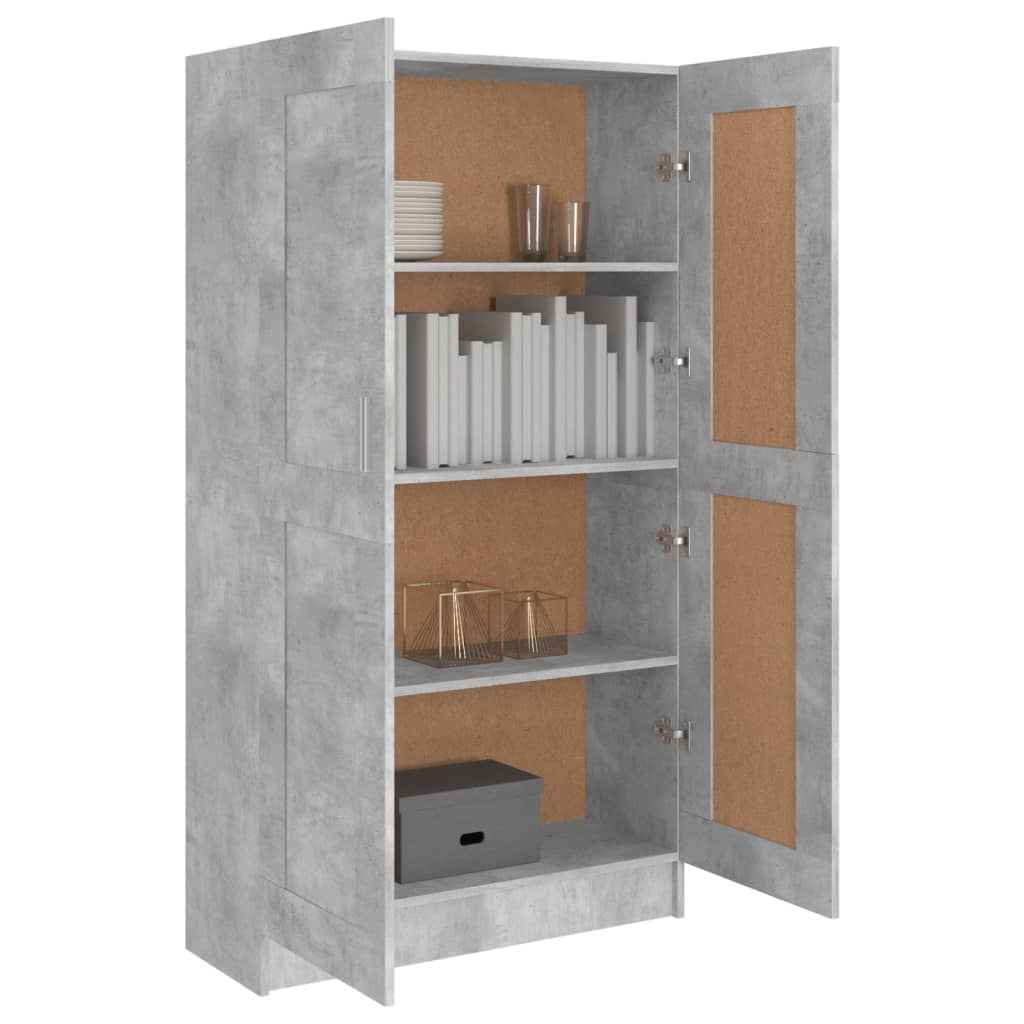 vidaXL Bibliotecă, gri beton, 82,5 x 30,5 x 150 cm, lemn prelucrat vidaXL Bibliotecă, gri beton, 82,5 x 30,5 x 150 cm, lemn prelucrat