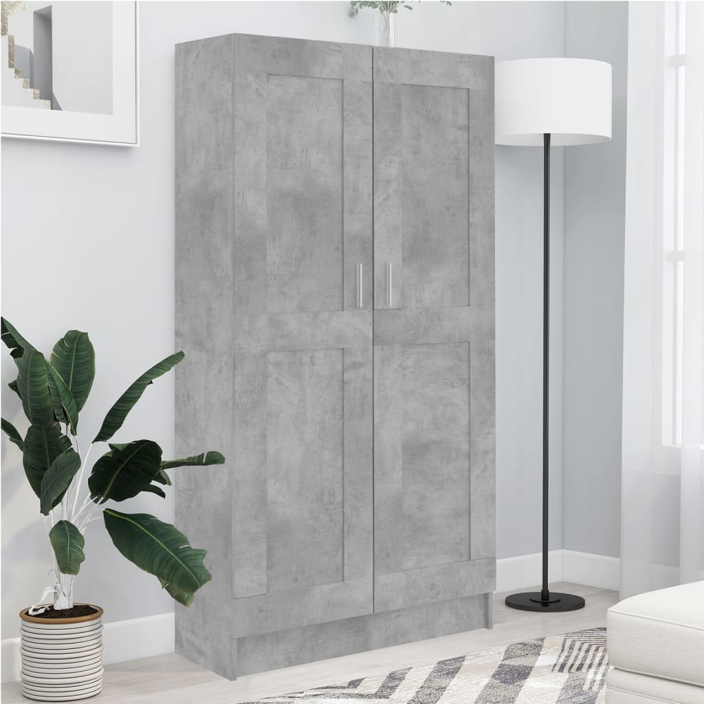 vidaXL Bibliotecă, gri beton, 82,5 x 30,5 x 150 cm, lemn prelucrat vidaXL Bibliotecă, gri beton, 82,5 x 30,5 x 150 cm, lemn prelucrat