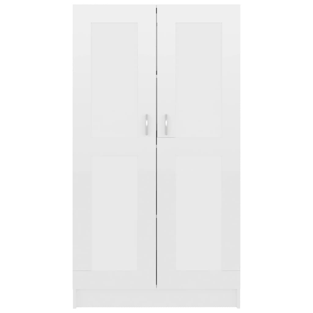 vidaXL Bibliotecă, alb extralucios, 82,5x30,5x150 cm, lemn prelucrat vidaXL Bibliotecă, alb extralucios, 82,5x30,5x150 cm, lemn prelucrat