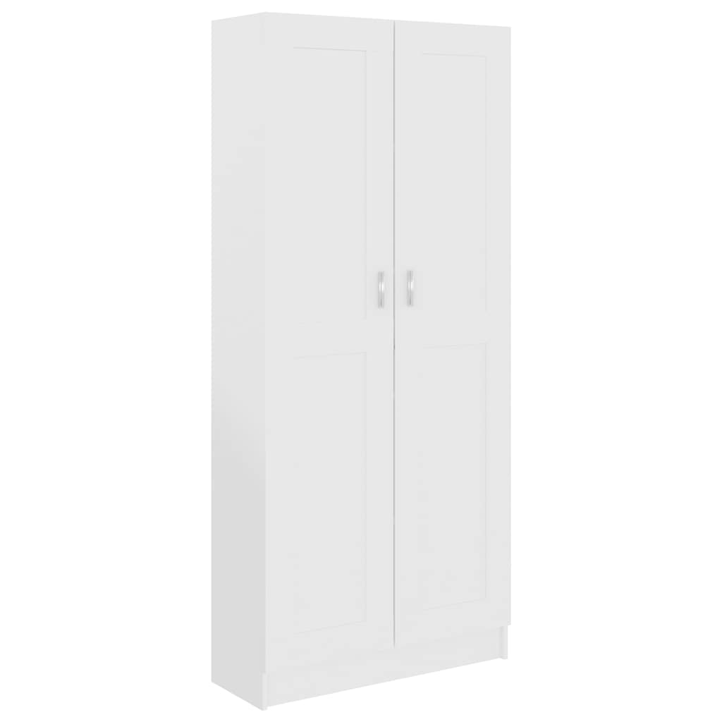 vidaXL Bibliotecă, alb, 82,5x30,5x185,5 cm, lemn prelucrat vidaXL Bibliotecă, alb, 82,5x30,5x185,5 cm, lemn prelucrat