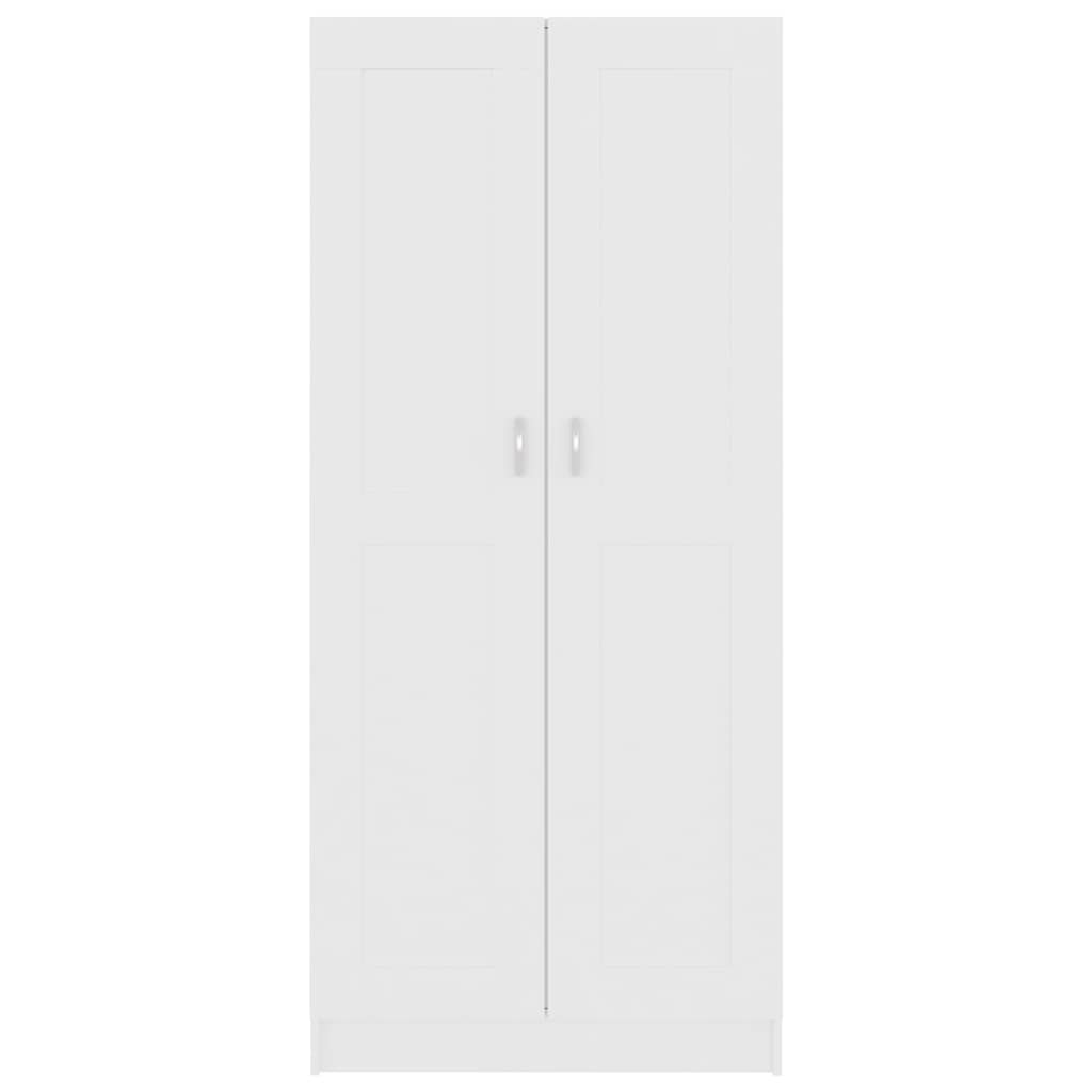 vidaXL Bibliotecă, alb, 82,5x30,5x185,5 cm, lemn prelucrat vidaXL Bibliotecă, alb, 82,5x30,5x185,5 cm, lemn prelucrat