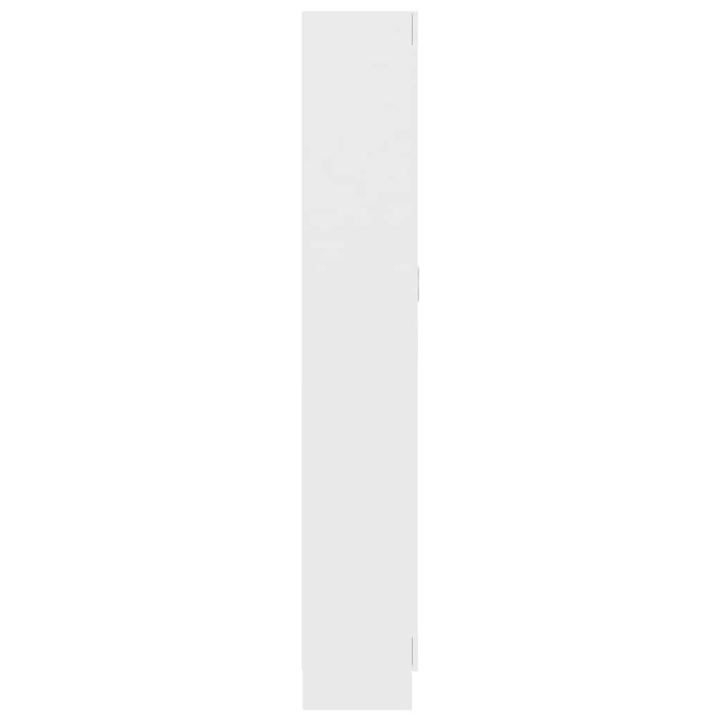 vidaXL Bibliotecă, alb, 82,5x30,5x185,5 cm, lemn prelucrat vidaXL Bibliotecă, alb, 82,5x30,5x185,5 cm, lemn prelucrat