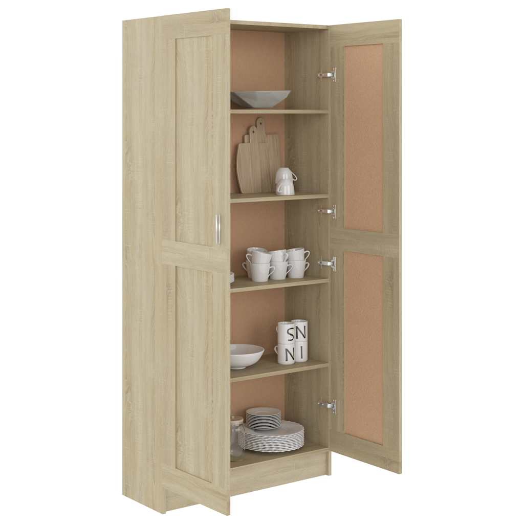 vidaXL Bibliotecă, stejar sonoma, 82,5x30,5x185,5 cm, lemn prelucrat vidaXL Bibliotecă, stejar sonoma, 82,5x30,5x185,5 cm, lemn prelucrat