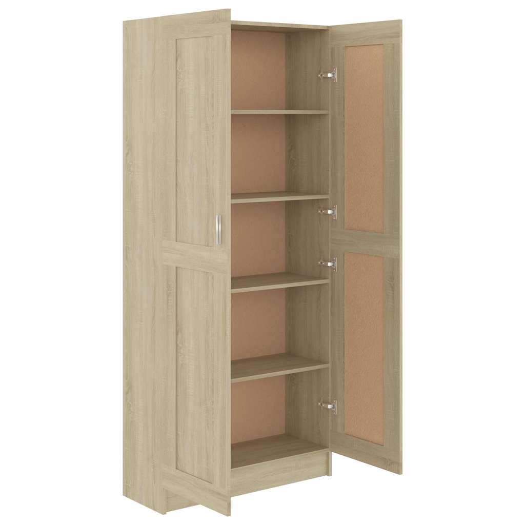 vidaXL Bibliotecă, stejar sonoma, 82,5x30,5x185,5 cm, lemn prelucrat vidaXL Bibliotecă, stejar sonoma, 82,5x30,5x185,5 cm, lemn prelucrat