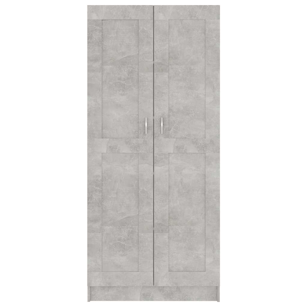 vidaXL Bibliotecă, gri beton, 82,5 x 30,5 x 185,5 cm, lemn prelucrat vidaXL Bibliotecă, gri beton, 82,5 x 30,5 x 185,5 cm, lemn prelucrat