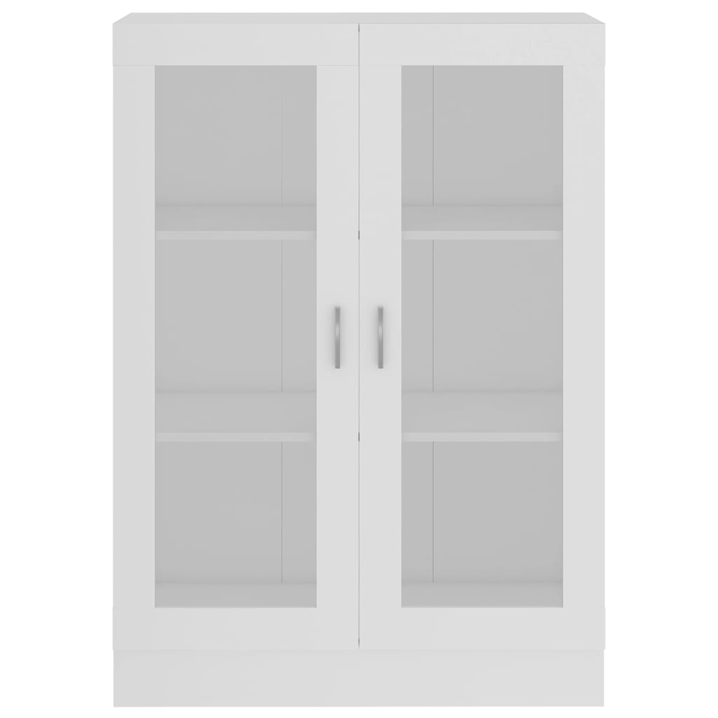 vidaXL Dulap cu vitrină, alb, 82,5 x 30,5 x 115 cm, lemn prelucrat vidaXL Dulap cu vitrină, alb, 82,5 x 30,5 x 115 cm, lemn prelucrat
