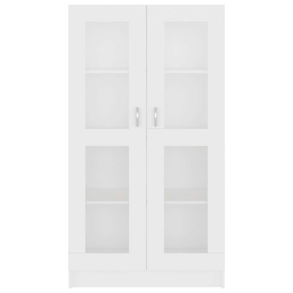 vidaXL Dulap cu vitrină, alb, 82,5x30,5x150 cm, lemn prelucrat vidaXL Dulap cu vitrină, alb, 82,5x30,5x150 cm, lemn prelucrat