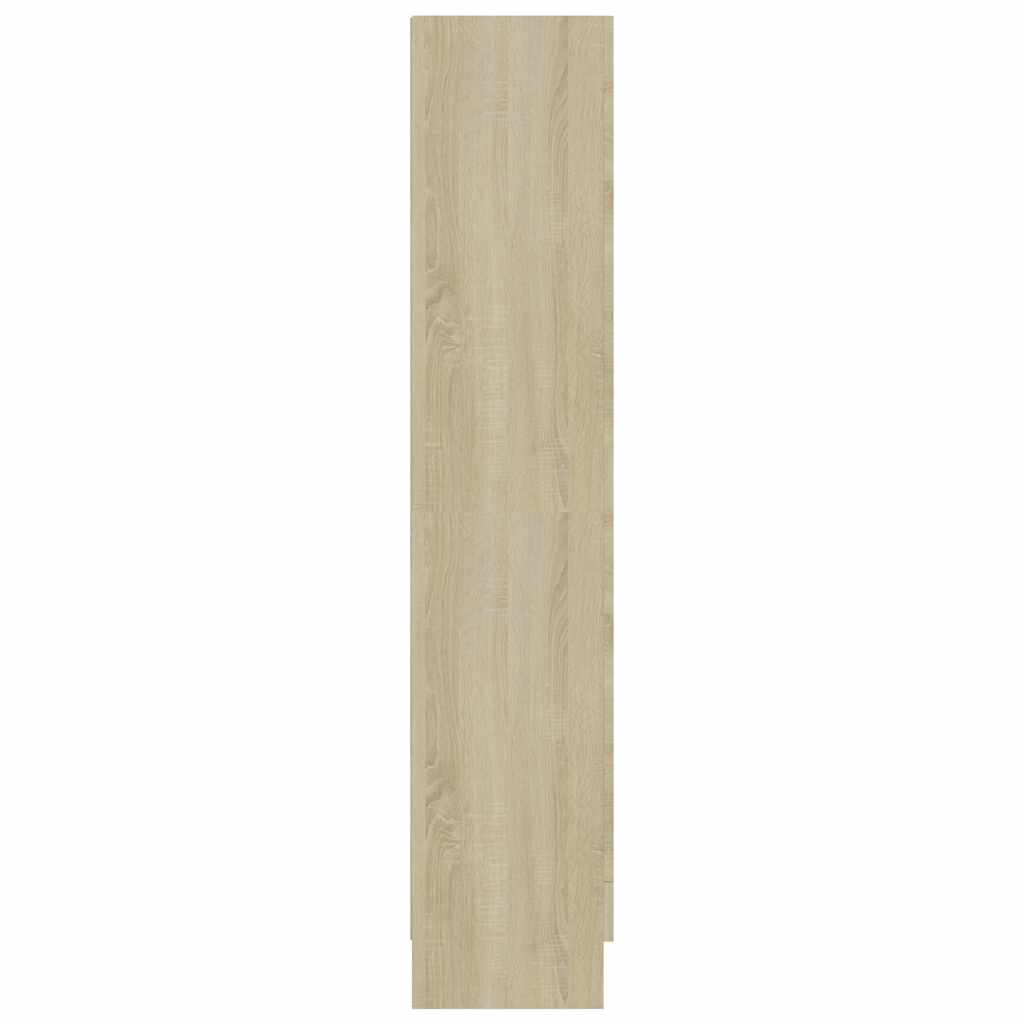 vidaXL Dulap cu vitrină stejar sonoma 82,5x30,5x150 cm, lemn prelucrat vidaXL Dulap cu vitrină stejar sonoma 82,5x30,5x150 cm, lemn prelucrat