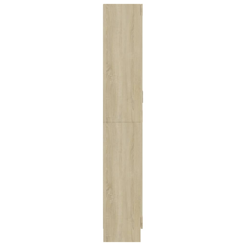 vidaXL Dulap vitrină, stejar sonoma 82,5x30,5x185,5 cm lemn prelucrat