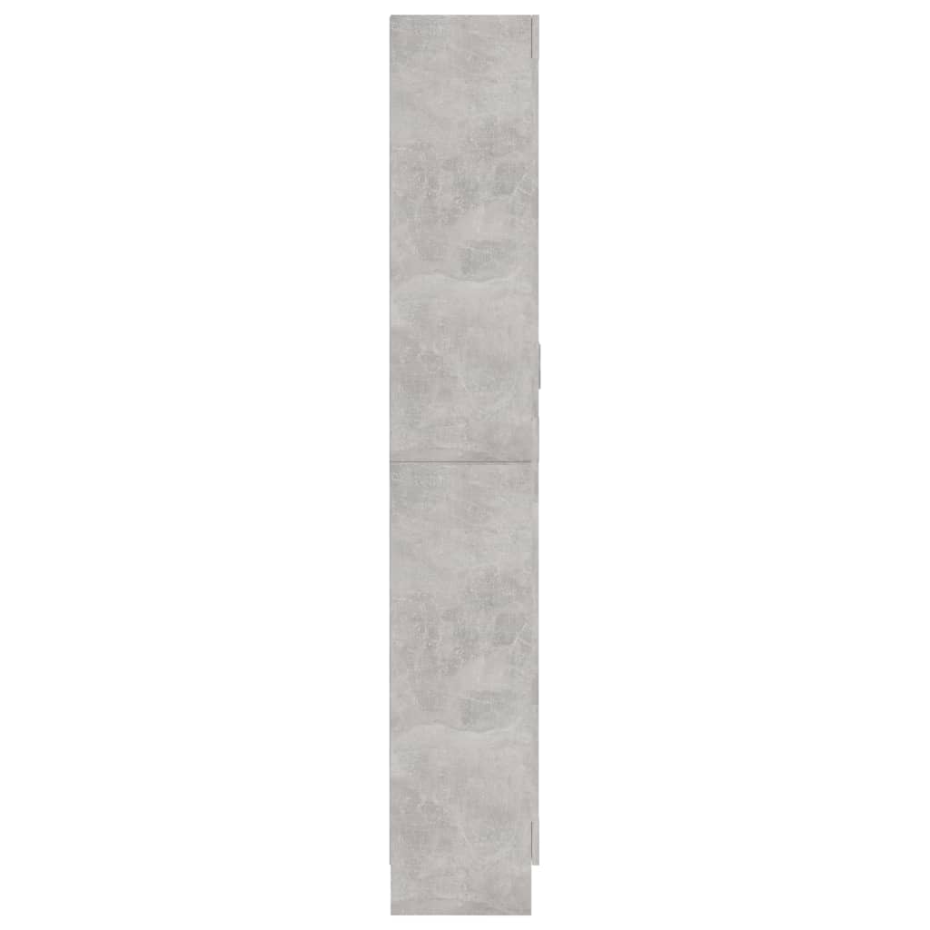 vidaXL Dulap cu vitrină, gri beton, 82,5x30,5x185,5 cm, lemn prelucrat vidaXL Dulap cu vitrină, gri beton, 82,5x30,5x185,5 cm, lemn prelucrat