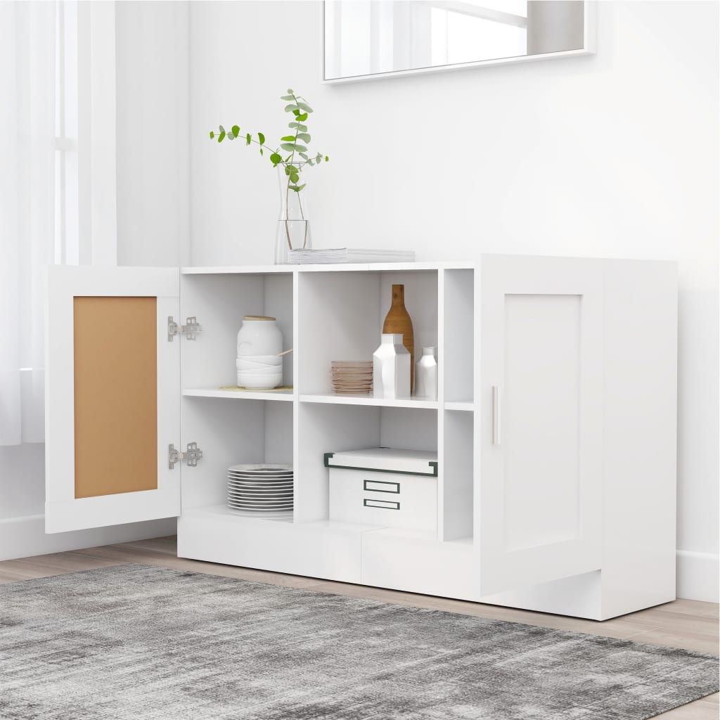 vidaXL Dulap, alb, 120x30,5x70 cm, lemn prelucrat