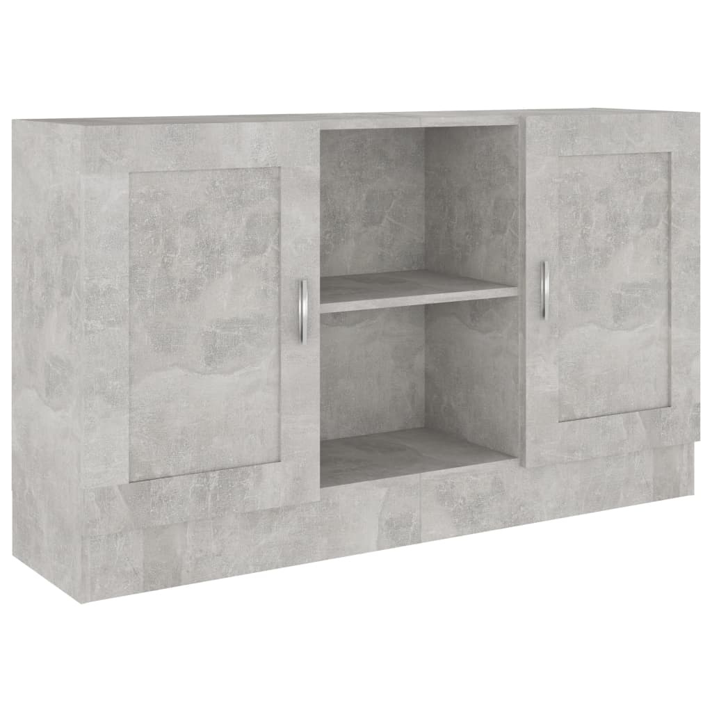 vidaXL Dulap, gri beton, 120x30,5x70 cm, lemn prelucrat vidaXL Dulap, gri beton, 120x30,5x70 cm, lemn prelucrat
