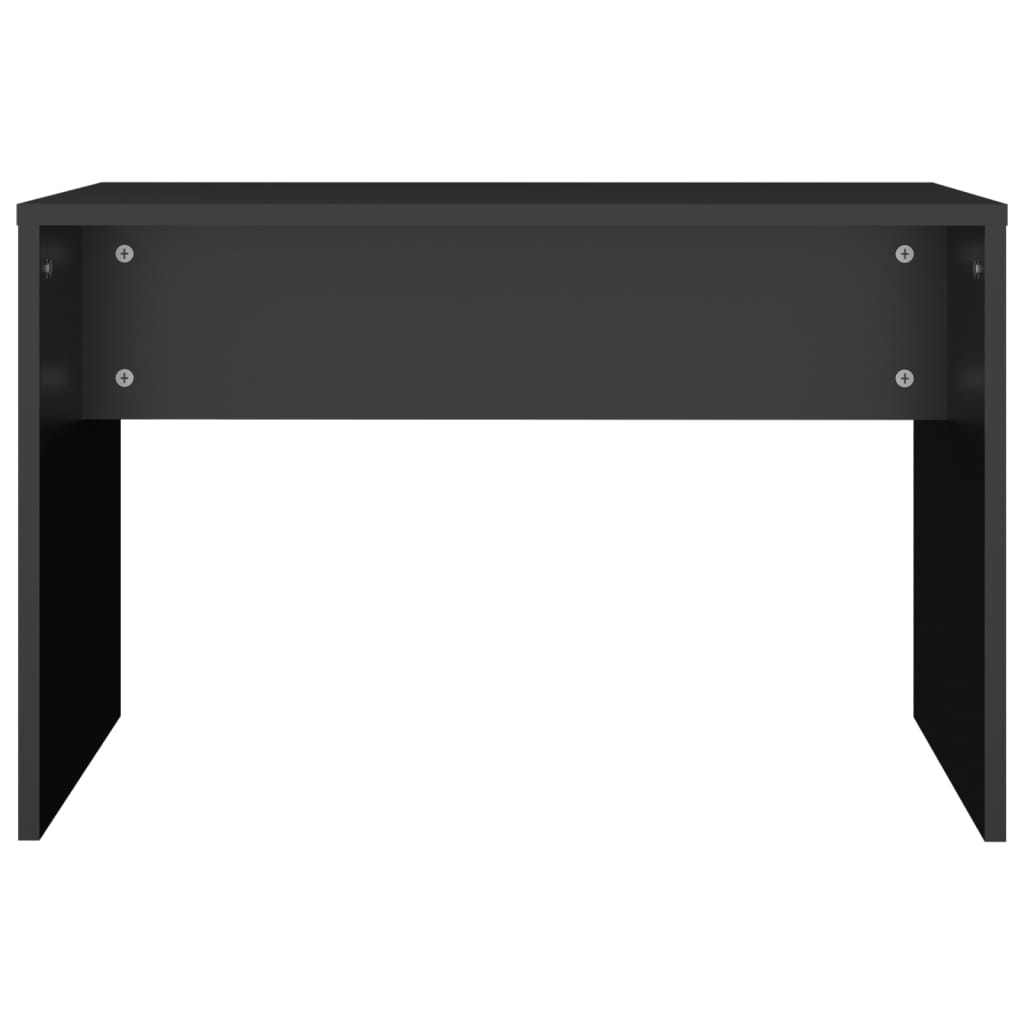 vidaXL Taburet de toaletă, negru, 70x35x45 cm, lemn prelucrat vidaXL Taburet de toaletă, negru, 70x35x45 cm, lemn prelucrat