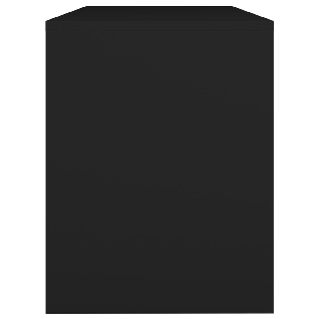 vidaXL Taburet de toaletă, negru, 70x35x45 cm, lemn prelucrat vidaXL Taburet de toaletă, negru, 70x35x45 cm, lemn prelucrat