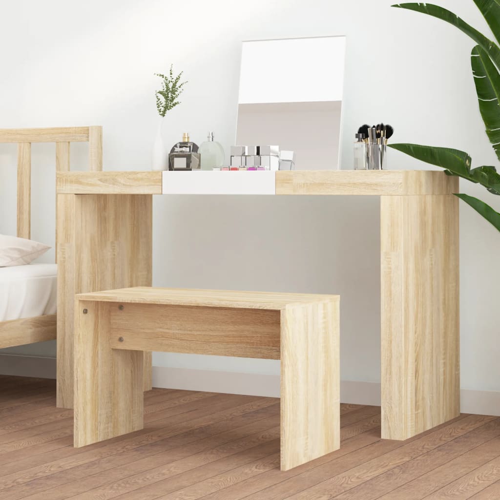 vidaXL Taburet de toaletă, stejar sonoma, 70x35x45 cm, lemn prelucrat vidaXL Taburet de toaletă, stejar sonoma, 70x35x45 cm, lemn prelucrat