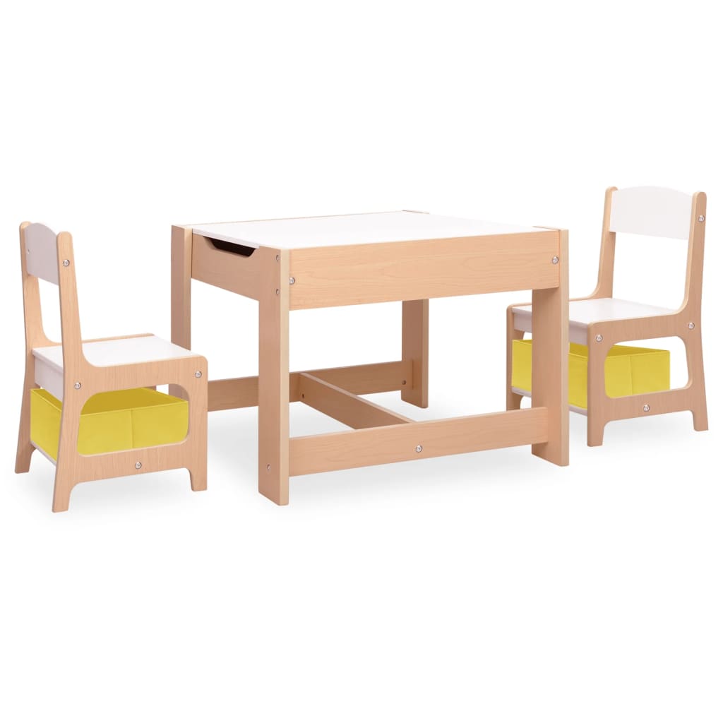 vidaXL Masă pentru copii cu 2 scaune, MDF vidaXL Masă pentru copii cu 2 scaune, MDF