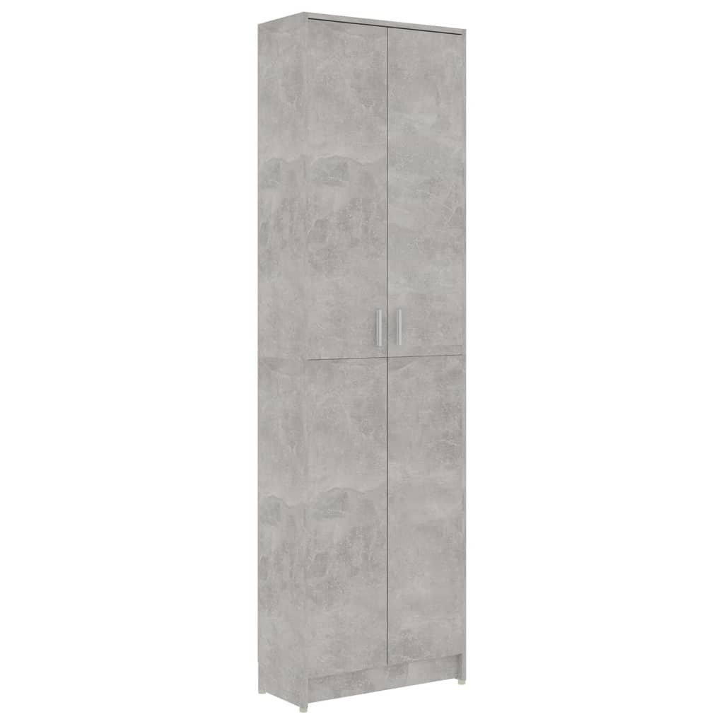 vidaXL Șifonier de hol, gri beton, 55x25x189 cm, lemn prelucrat