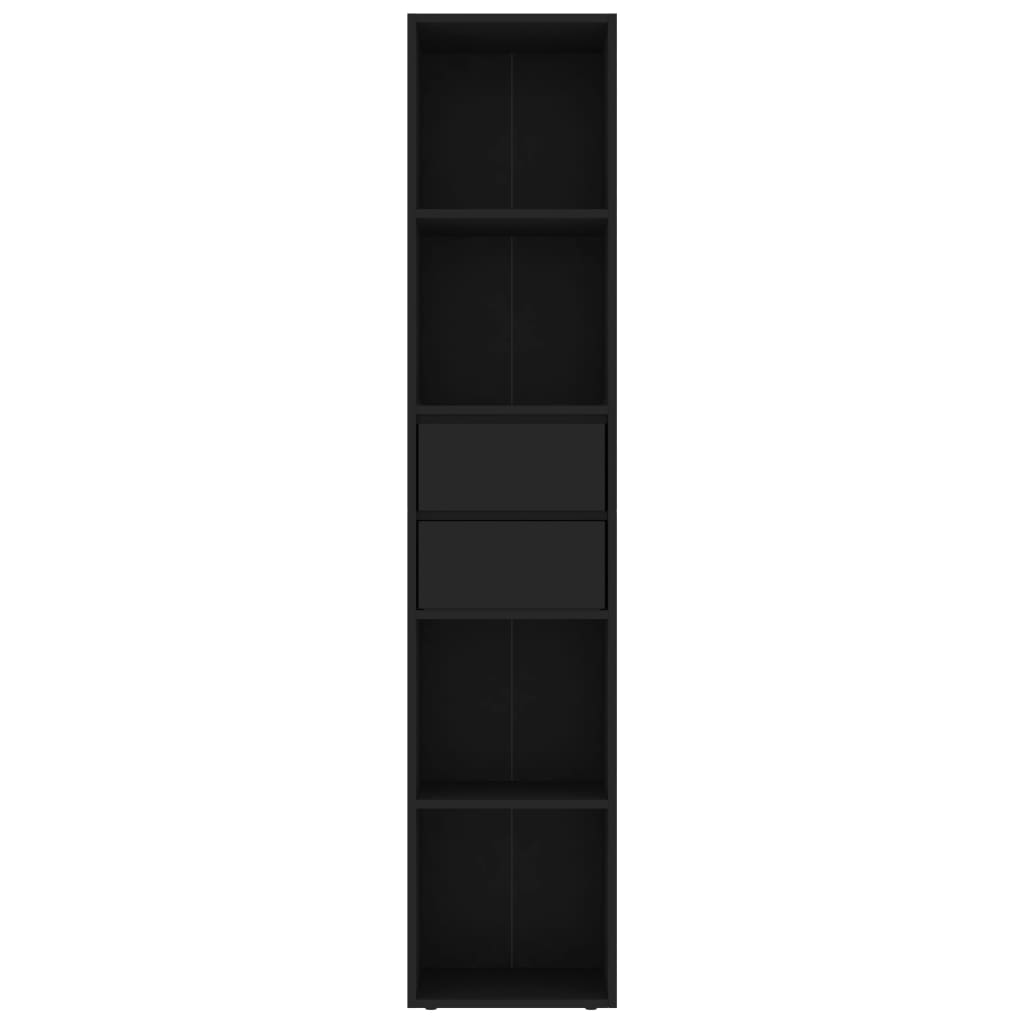 vidaXL Bibliotecă, negru, 36x30x171 cm, lemn prelucrat vidaXL Bibliotecă, negru, 36x30x171 cm, lemn prelucrat