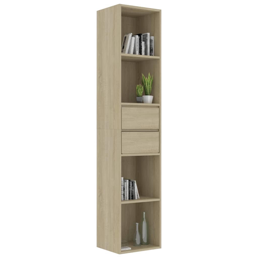 vidaXL Bibliotecă, stejar Sonoma, 36x30x171 cm, lemn prelucrat vidaXL Bibliotecă, stejar Sonoma, 36x30x171 cm, lemn prelucrat
