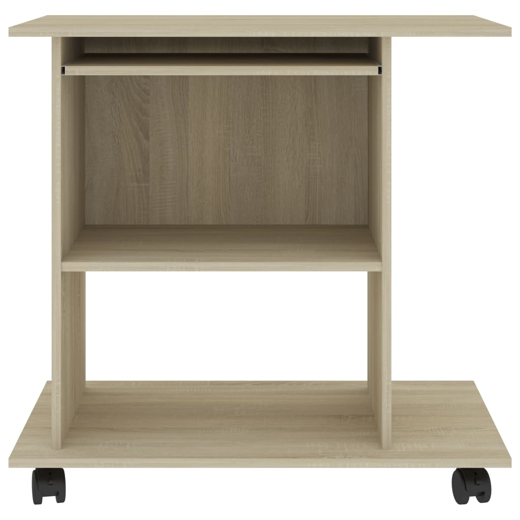 vidaXL Birou computer, stejar sonoma, 80x50x75 cm, lemn prelucrat vidaXL Birou computer, stejar sonoma, 80x50x75 cm, lemn prelucrat
