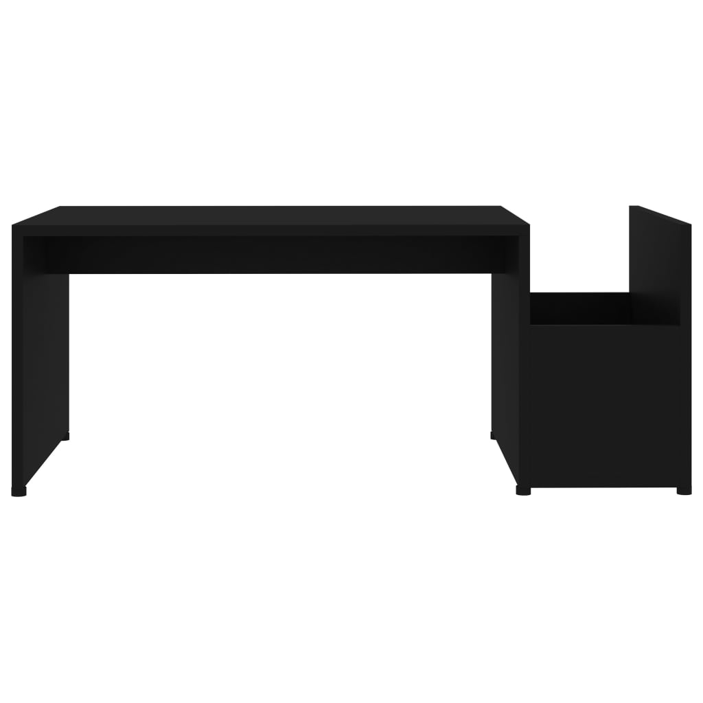 vidaXL Măsuță de cafea, negru, 90x45x35 cm, lemn prelucrat vidaXL Măsuță de cafea, negru, 90x45x35 cm, lemn prelucrat