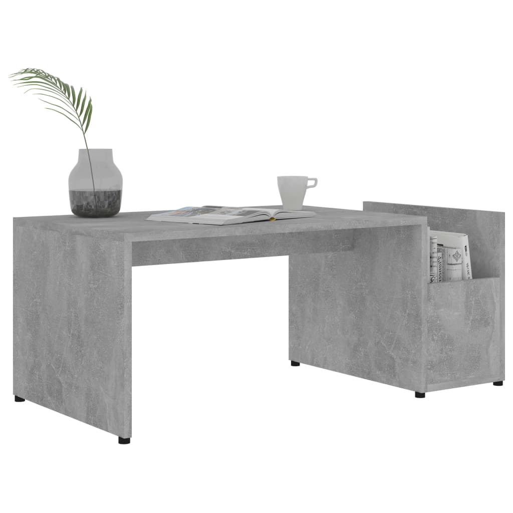 vidaXL Măsuță de cafea, gri beton, 90 x 45 x 35 cm, lemn prelucrat vidaXL Măsuță de cafea, gri beton, 90 x 45 x 35 cm, lemn prelucrat