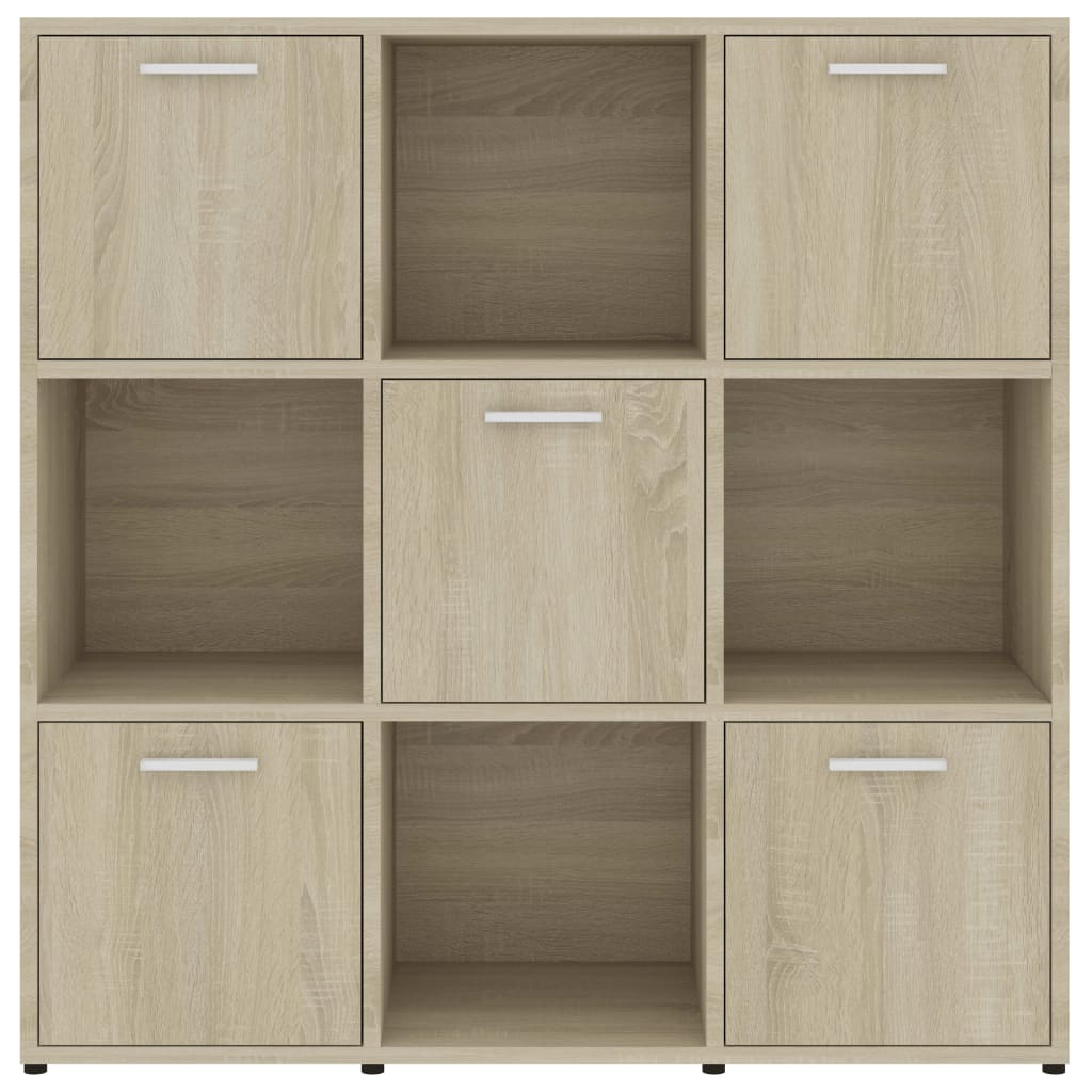 vidaXL Bibliotecă, stejar Sonoma, 90 x 30 x 90 cm, lemn prelucrat