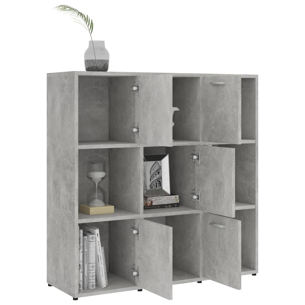 vidaXL Bibliotecă, gri beton, 90 x 30 x 90 cm, lemn prelucrat vidaXL Bibliotecă, gri beton, 90 x 30 x 90 cm, lemn prelucrat