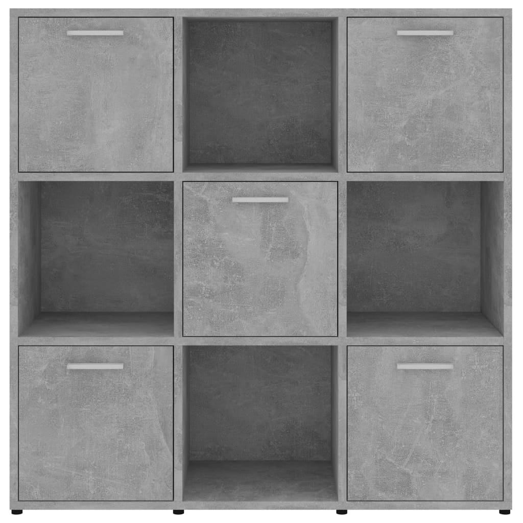 vidaXL Bibliotecă, gri beton, 90 x 30 x 90 cm, lemn prelucrat vidaXL Bibliotecă, gri beton, 90 x 30 x 90 cm, lemn prelucrat