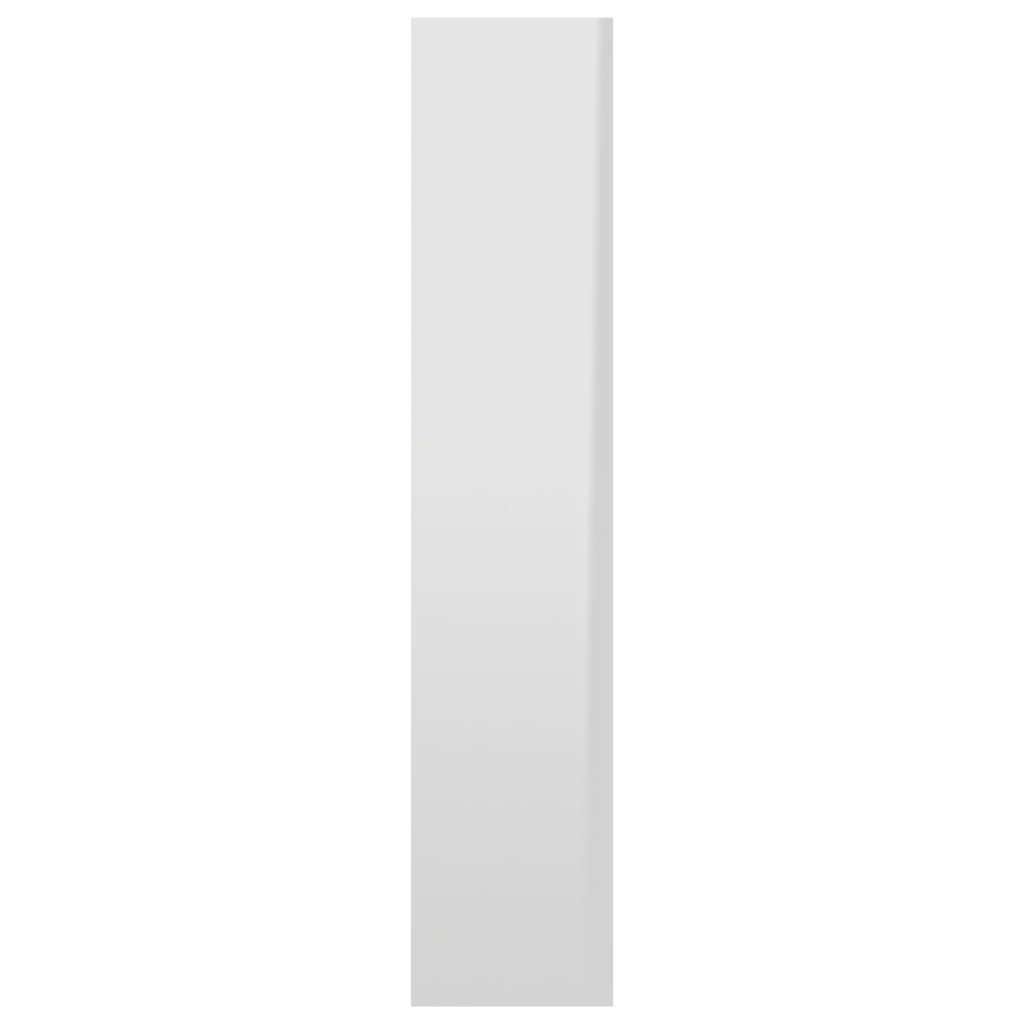 vidaXL Raft de perete, alb extralucios, 90x16x78 cm, lemn prelucrat vidaXL Raft de perete, alb extralucios, 90x16x78 cm, lemn prelucrat