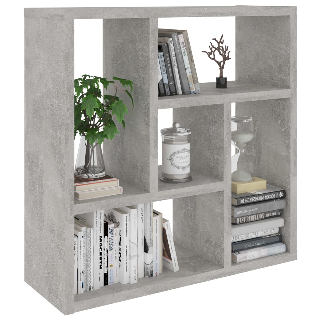 vidaXL Raft de perete, gri beton, 45,1x16x45,1 cm, lemn prelucrat