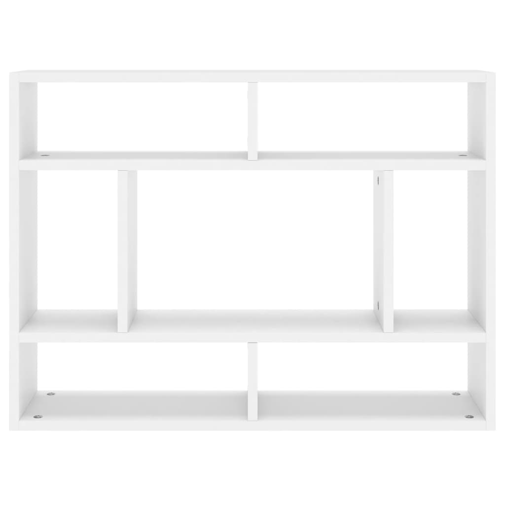 vidaXL Raft de perete, alb, 75x16x55 cm, lemn prelucrat vidaXL Raft de perete, alb, 75x16x55 cm, lemn prelucrat