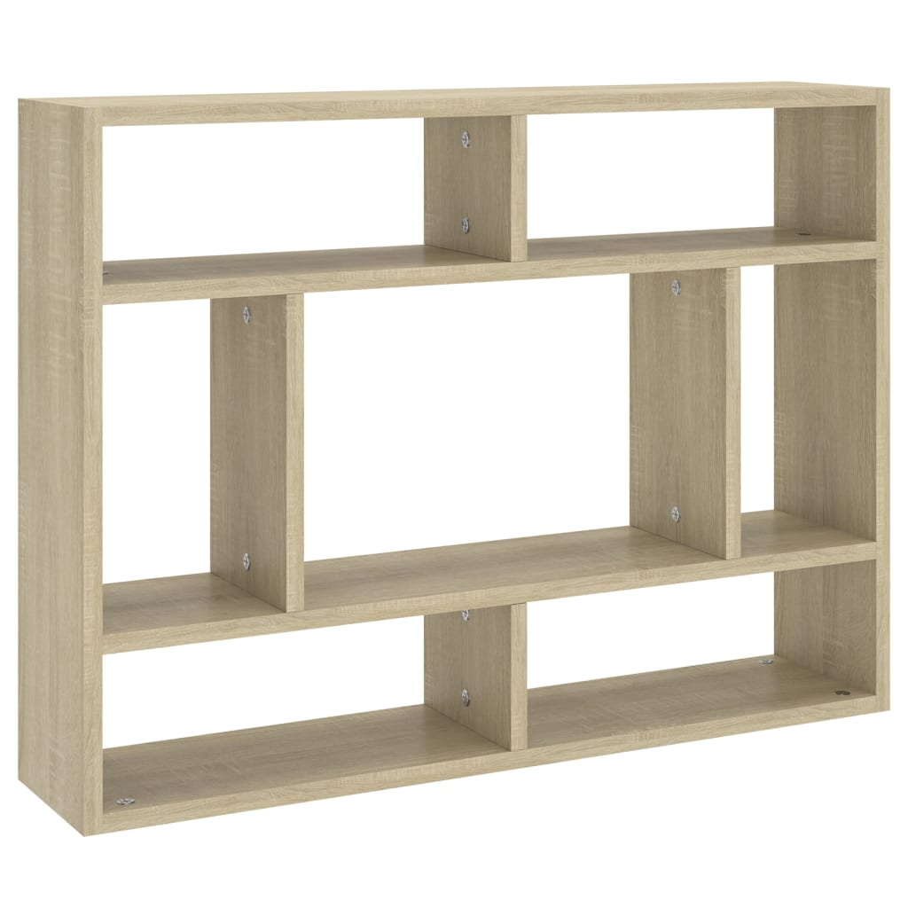 vidaXL Raft de perete, stejar Sonoma, 75x16x55 cm, lemn prelucrat vidaXL Raft de perete, stejar Sonoma, 75x16x55 cm, lemn prelucrat