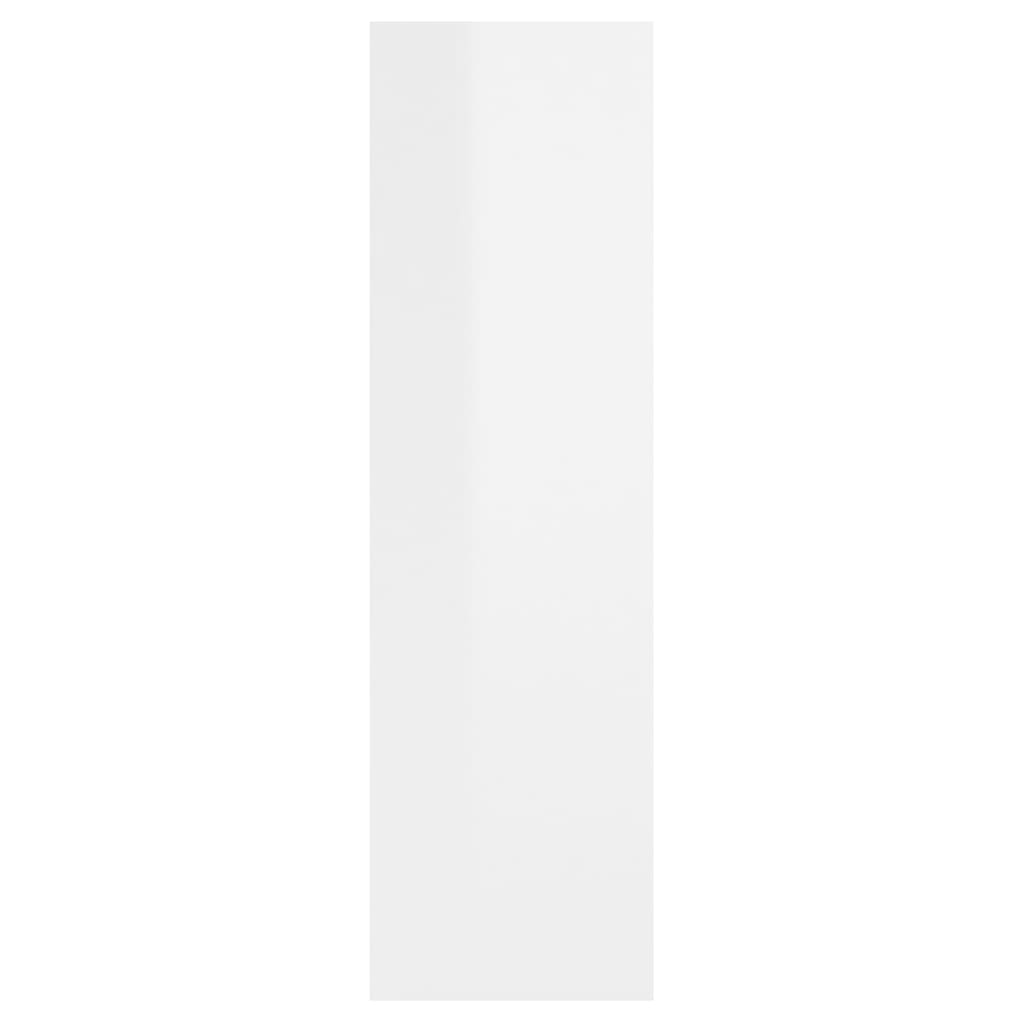 vidaXL Raft de perete, alb extralucios, 75x16x55 cm, lemn prelucrat vidaXL Raft de perete, alb extralucios, 75x16x55 cm, lemn prelucrat