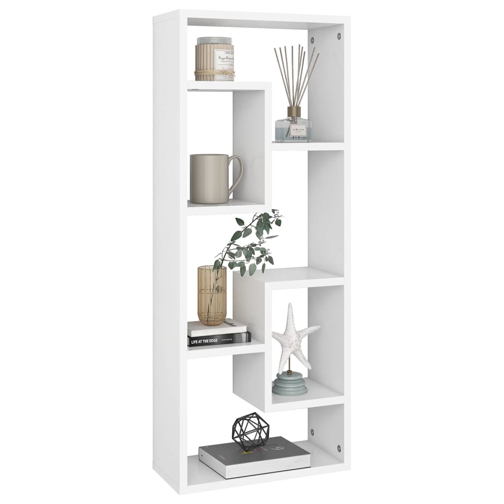 vidaXL Raft de perete, alb, 36x16x90 cm, lemn prelucrat vidaXL Raft de perete, alb, 36x16x90 cm, lemn prelucrat