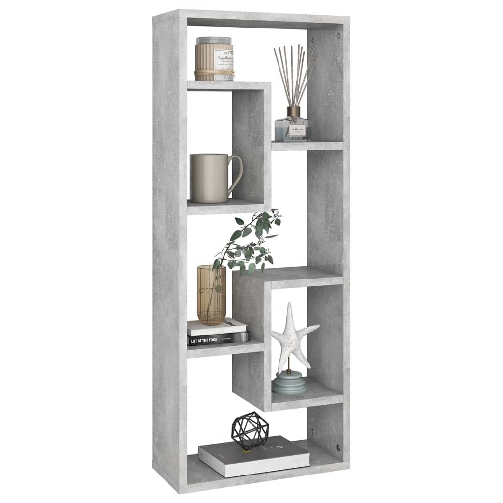 vidaXL Raft de perete, gri beton, 36x16x90 cm, lemn prelucrat vidaXL Raft de perete, gri beton, 36x16x90 cm, lemn prelucrat