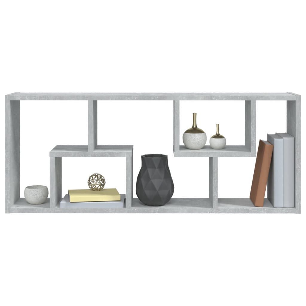 vidaXL Raft de perete, gri beton, 36x16x90 cm, lemn prelucrat vidaXL Raft de perete, gri beton, 36x16x90 cm, lemn prelucrat