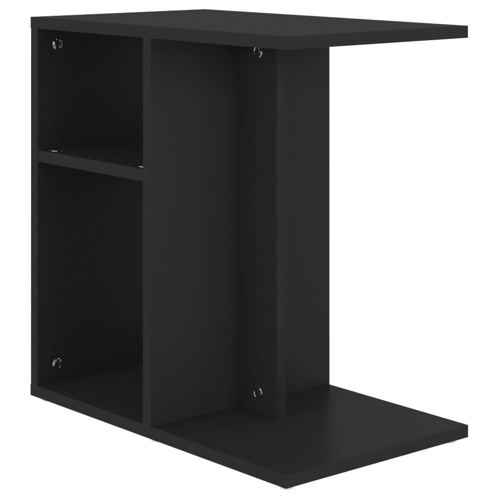 vidaXL Masă laterală, negru, 50x30x50 cm, lemn prelucrat vidaXL Masă laterală, negru, 50x30x50 cm, lemn prelucrat