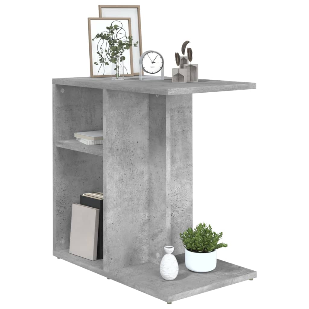 vidaXL Masă laterală, gri beton, 50x30x50 cm, lemn prelucrat vidaXL Masă laterală, gri beton, 50x30x50 cm, lemn prelucrat