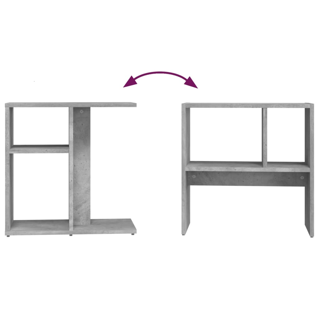 vidaXL Masă laterală, gri beton, 50x30x50 cm, lemn prelucrat vidaXL Masă laterală, gri beton, 50x30x50 cm, lemn prelucrat