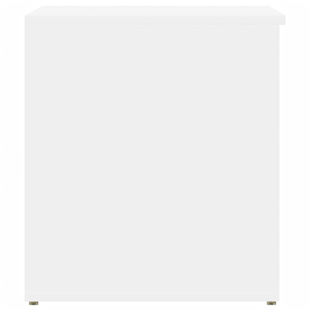 vidaXL Cufăr de depozitare, alb, 84x42x46 cm, lemn compozit vidaXL Cufăr de depozitare, alb, 84x42x46 cm, lemn compozit